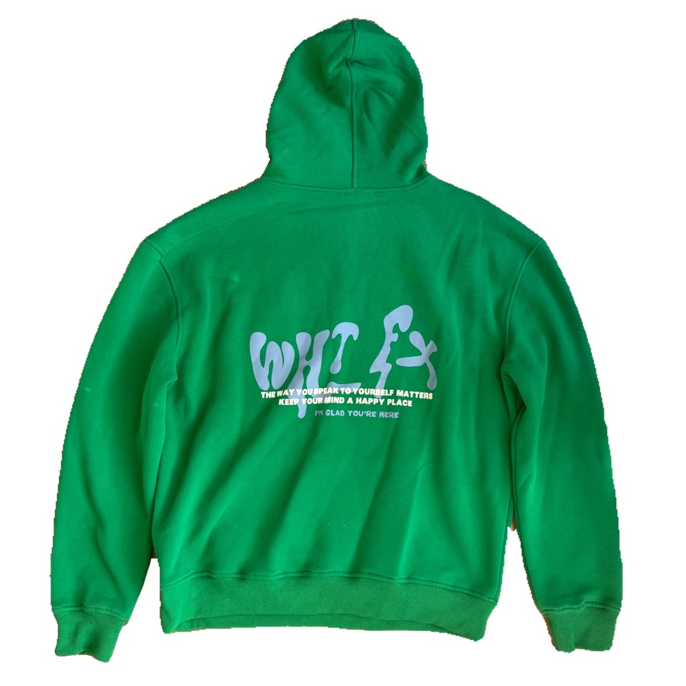 White Fox Boutique Green/Blue Hoodie - Picture 2 of 5